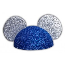 *Last One* Disney Mickey Mouse Ears Antenna Topper (Blue Silver Glitter) 